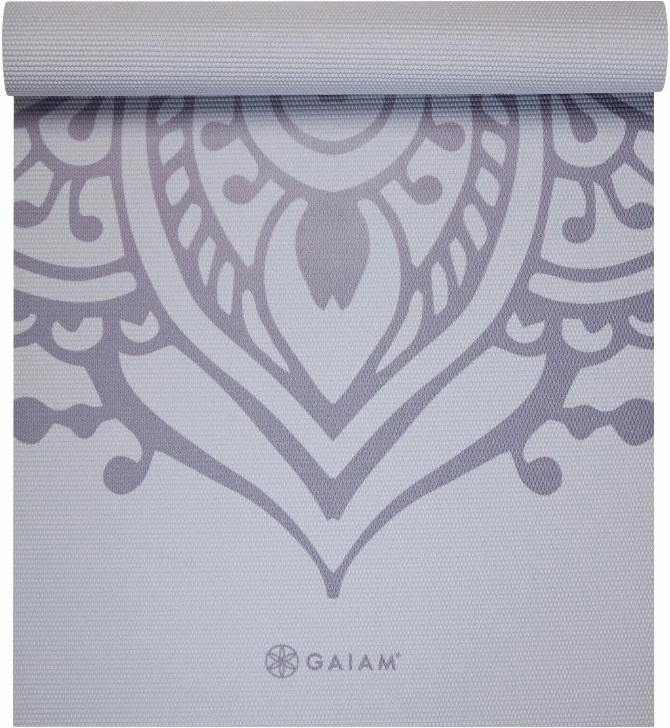 Blazina za jogo za moške in ženske GAIAM Wild Lilac Sundial, 5 mm, vijolična