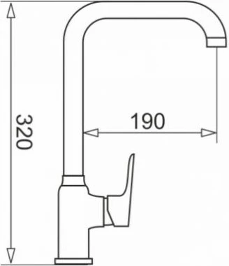 Kuhinjska pipa iz Granitek-a Silvio, PYRAMIS, bež