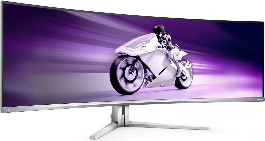 Ultraširok QD-OLED zaslon 49 inč, 5120x1440, 32:9, Ambilight, USB-C - Philips 49M2C8900, bel Ultraširok QD-OLED zaslon 49 inč, 5120x1440, 32:9, Ambilight, USB-C - Philips 49M2C8900, bel
