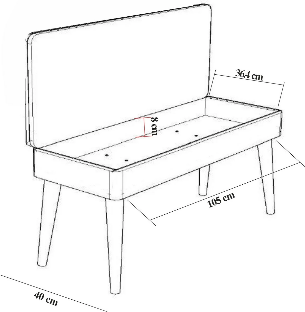 Komplet pohištva za hodnik Sonomo & Stone, Skye Decor, Filinta - 731 - 0900