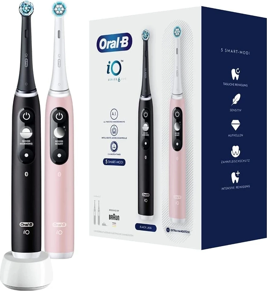 Električna zobna ščetka, Oral-B iO Series 6, črna