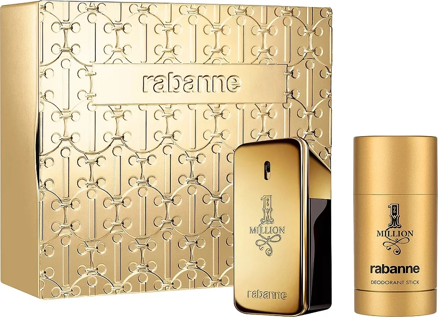 Set toaletne vode in deodorant stik za moške 1 Million, Paco Rabanne, 50 ml + 75 ml
