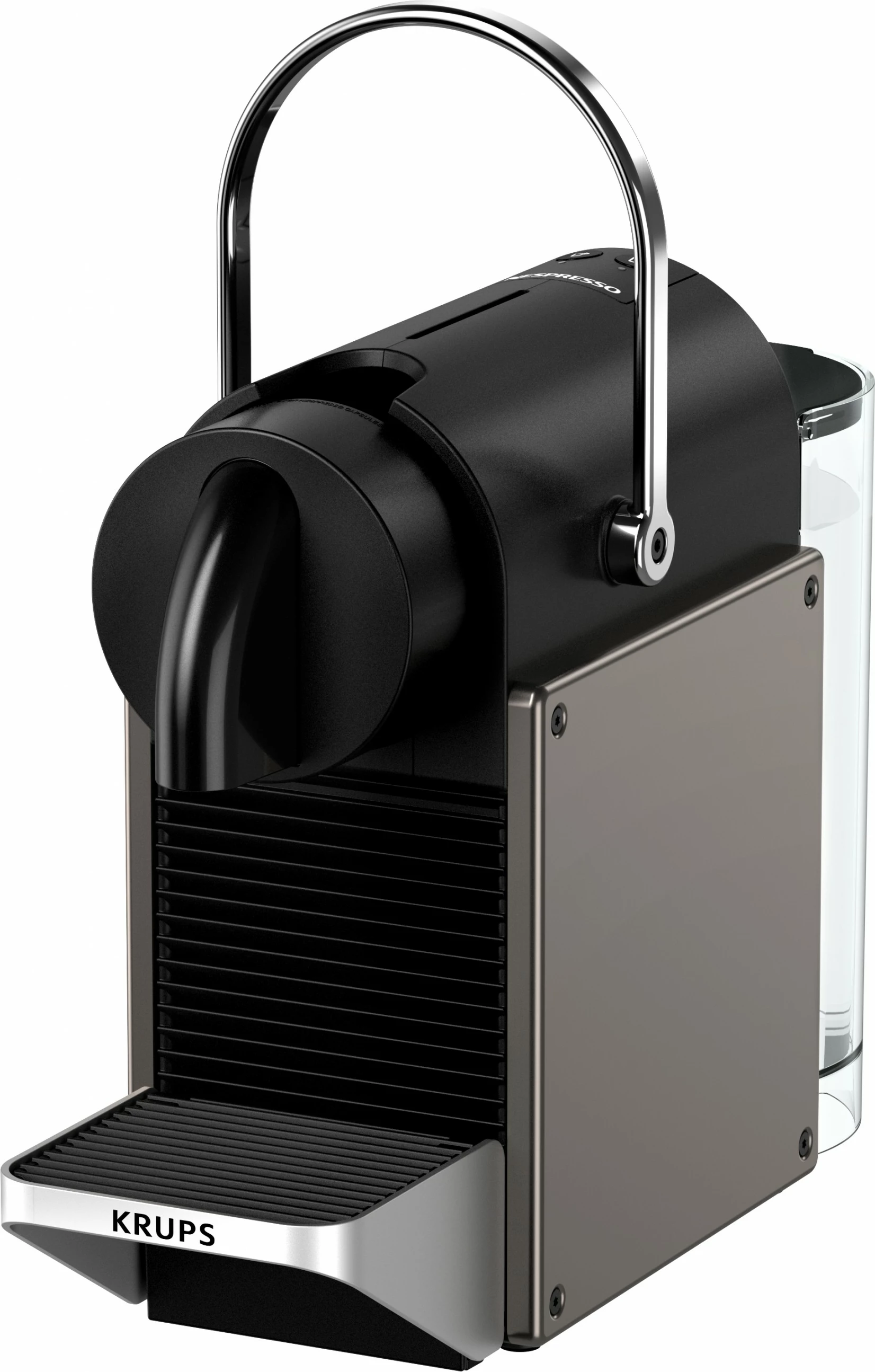 Kapsulni kavni aparat Krups Pixie XN306T10, 0,7 L, 1260 W, črno/titan