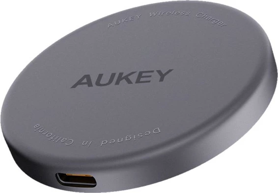 Brezžični polnilec MagSafe Qi2 AUKEY LC-MC10, 15 W, USB-C, črn