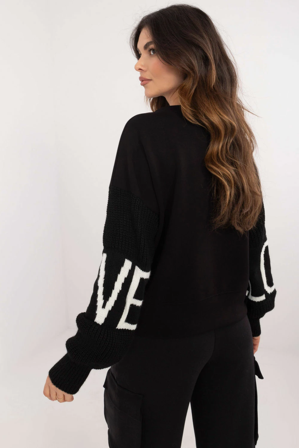 Pulover za ženske Italy Moda 202900, črn