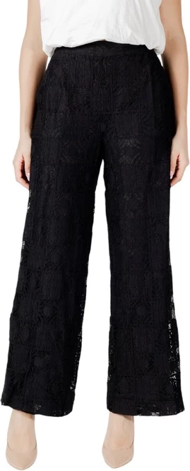 Hlače za ženske Vila Clothes, črne