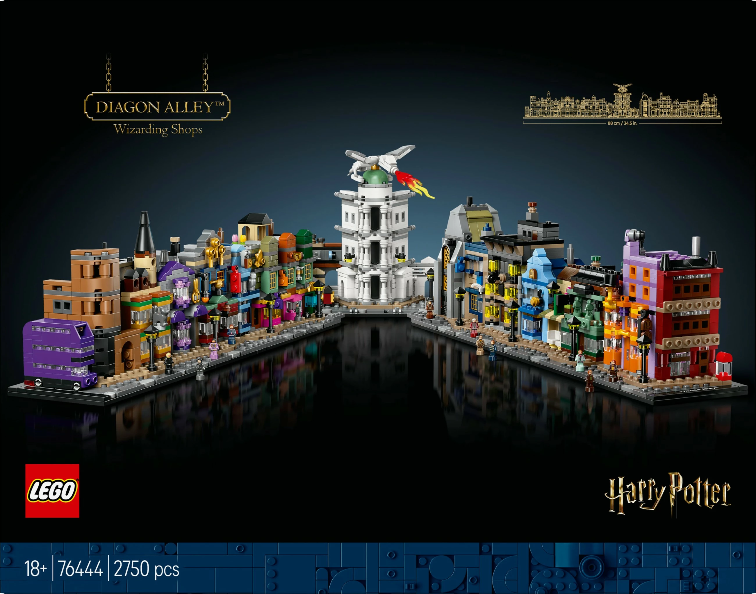 Set za sestavljanje Die Zauberläden der Winkelgasse LEGO Harry Potter, večbarven