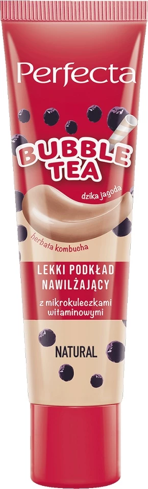 Hidratantni tekoči puder Bubble Tea, Perfecta Moisturizing Foundation Natural, 30 ml