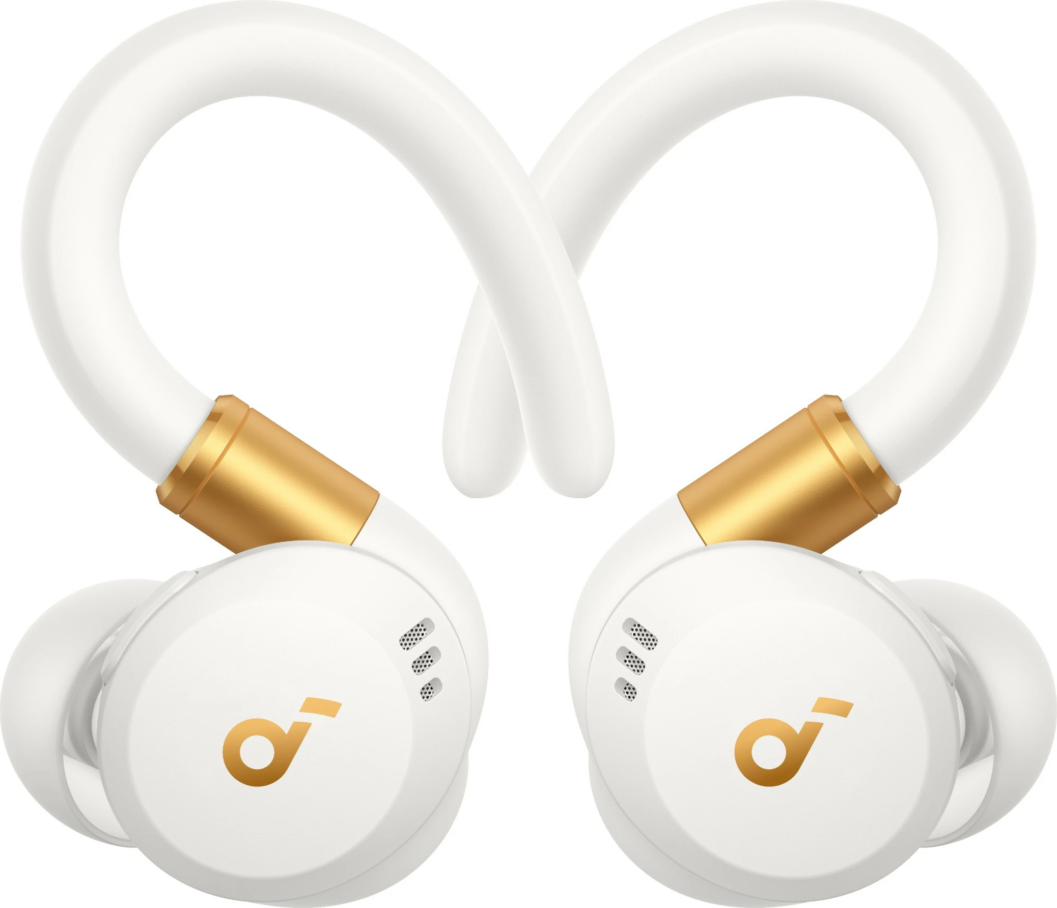 Konstrukcija športnih brezžičnih slušalk Soundcore Sport X20, Anker, bela