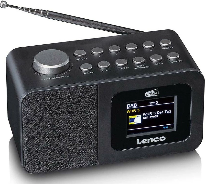 Radio DAB+ in FM Lenco CR-625BK, črn Radio DAB+ in FM Lenco CR-625BK, črn