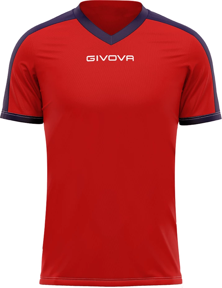 Športna majica Givova, unisex, rdeče-modra