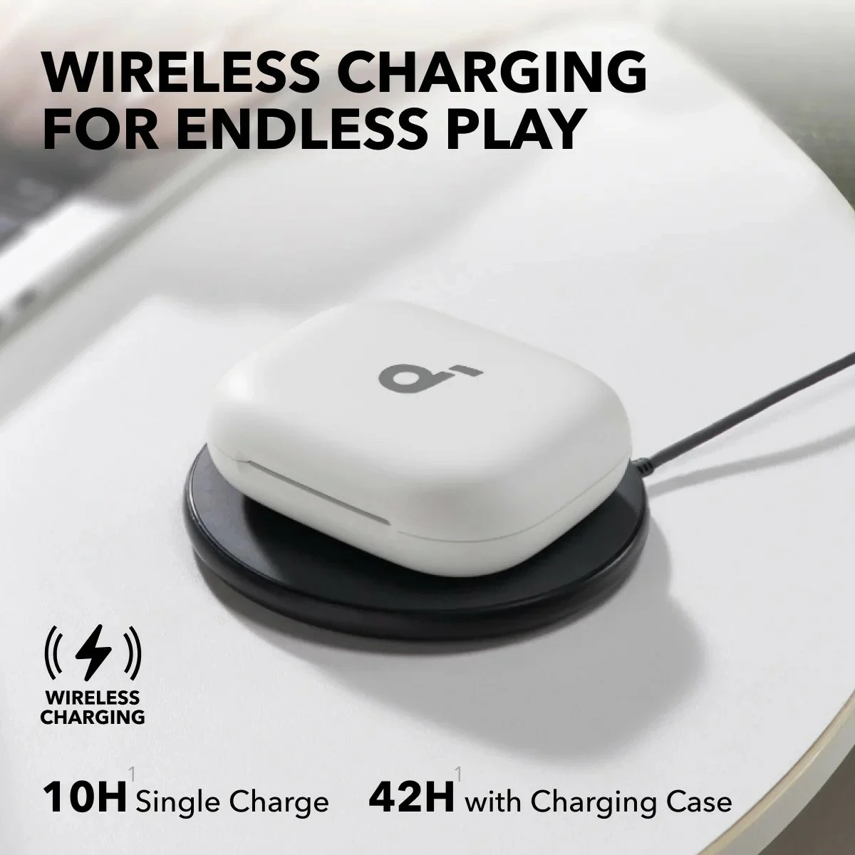 Brezžične slušalke Anker Soundcore Aero Fit 2, Bluetooth, bele