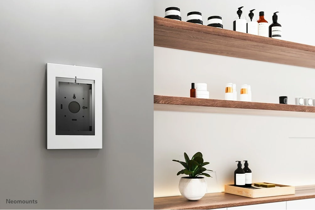 Stenski nosilec za tablico Neomounts WL15-650WH1, 9,7–11 in, jeklo, bel Stenski nosilec za tablico Neomounts WL15-650WH1, 9,7–11 in, jeklo, bel