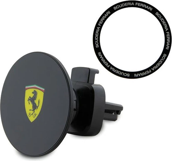 Magnetni nosilec za pametni telefon za rešetko, MagSafe, črn Ferrari FECHMMAK