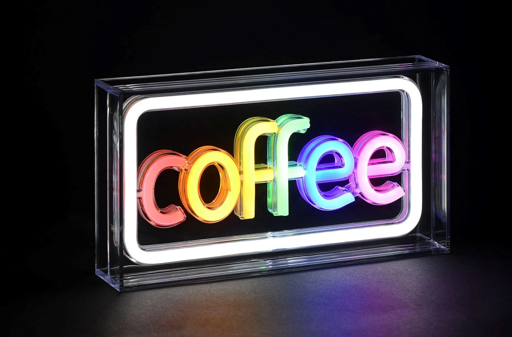 Neonska LED dekoracija 'coffee' Activejet AJE-NEON COFFEE, večbarvna