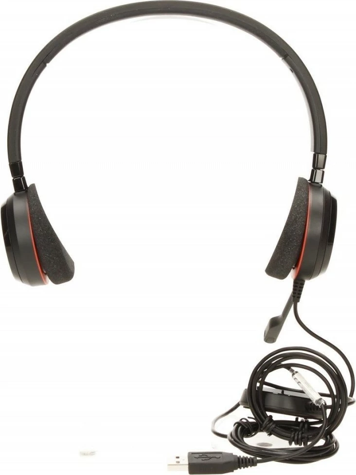 Slušalke z mikrofonom Jabra Evolve 20 Duo, USB, črne