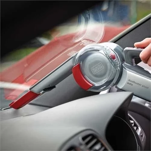 Prenosni sesalnik za avto Pivot PV1200AV-XJ Black & Decker, sivo-rdeč