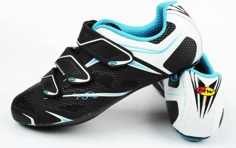 Superge za kolesarjenje Northwave, moške, bele s črno in modro