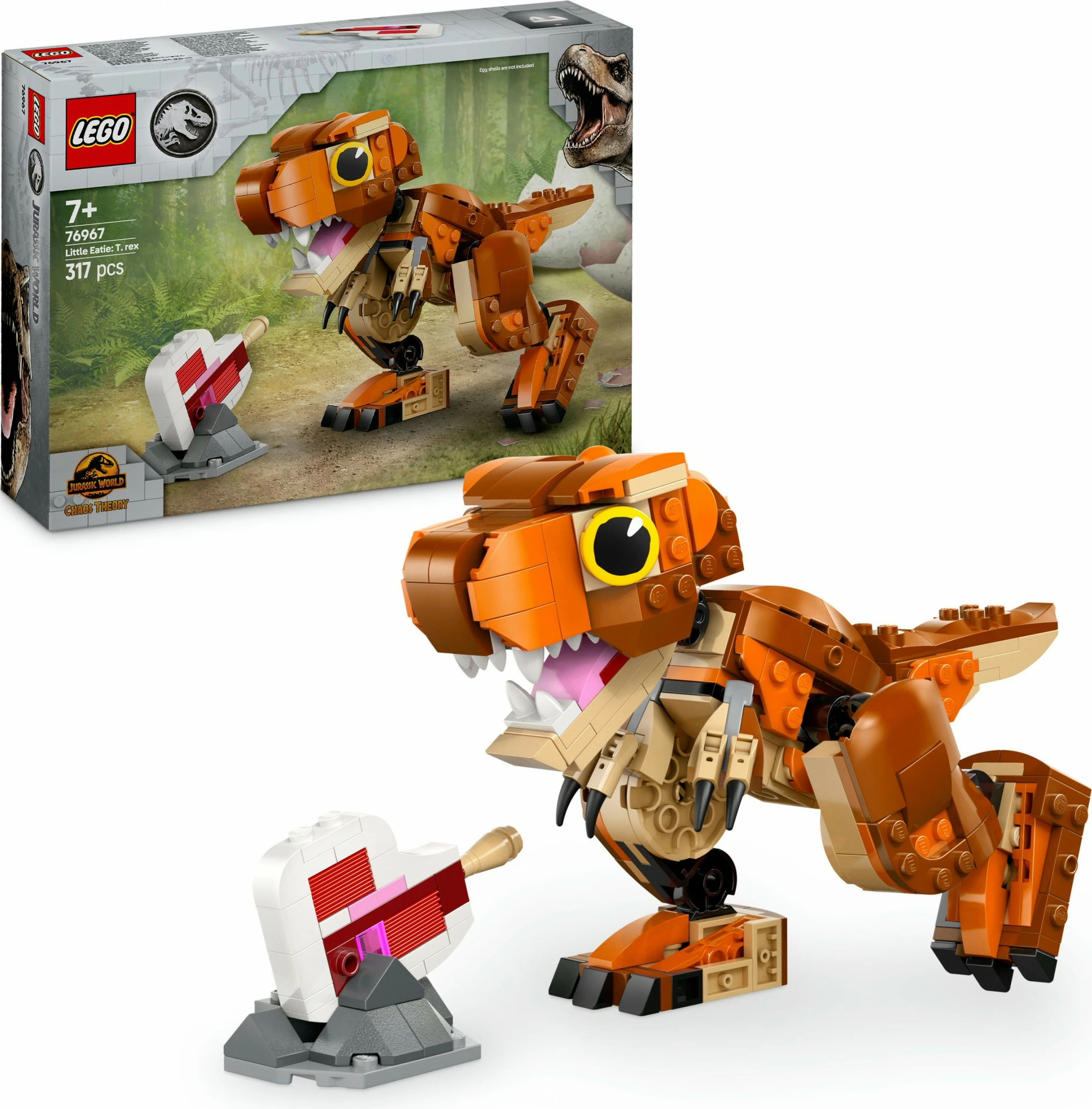 Gradbeni set LEGO Jurassic World 76967 Little Eatie T.Rex, 317 kosov, večbarven