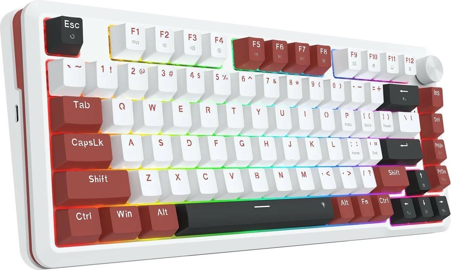 Tipkovnica RGB, bela Redragon K721WRB-RGB Stormhunter