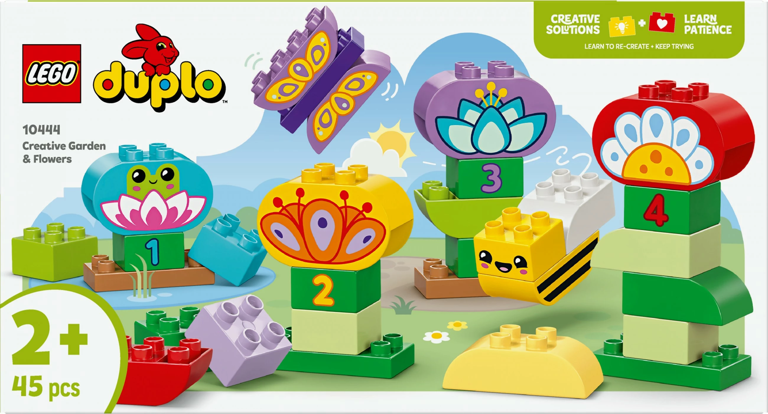 Kreativni vrt, LEGO DUPLO 10444, komplet 45 delov, večbarven