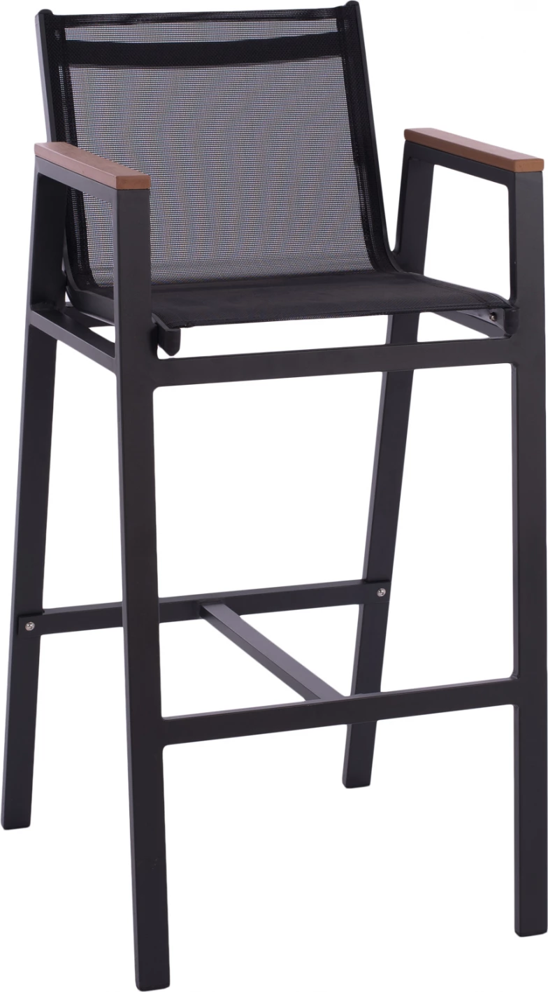 Aluminijasti barski stol z polilesom 52 x 58 x 108 cm FH5790.02