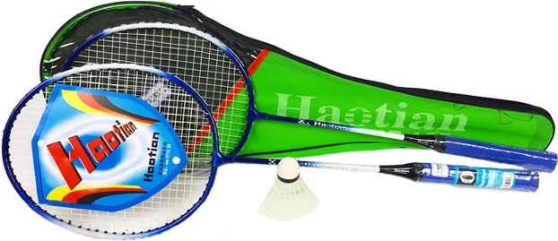 Set za badminton, Madej 000800 za otroke, 2 loparja, žogica, etui, mešane barve