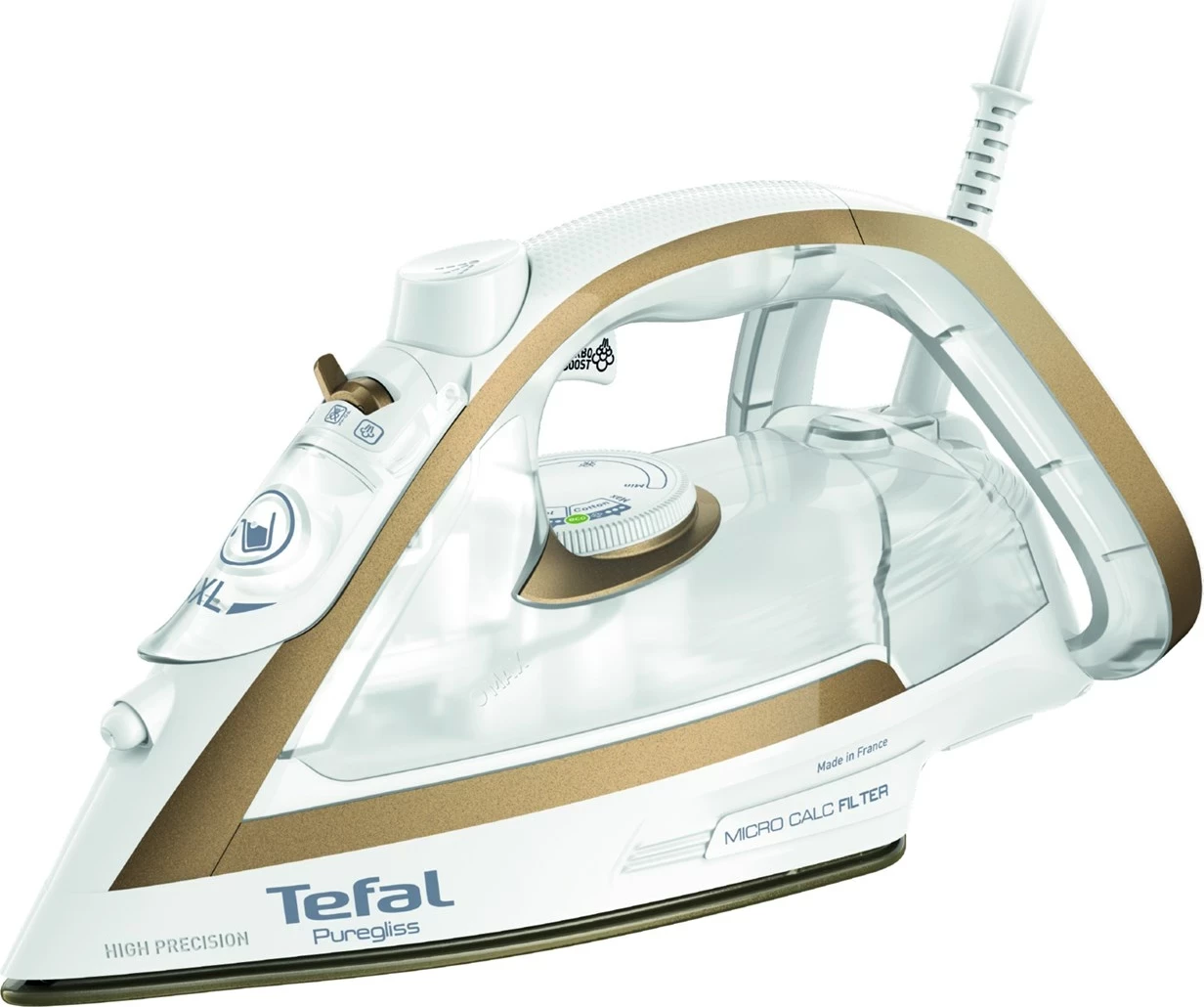Likalnik Tefal Puregliss FV8042, 3000 W, Durilium AirGlide Autoclean, bel/bronzen