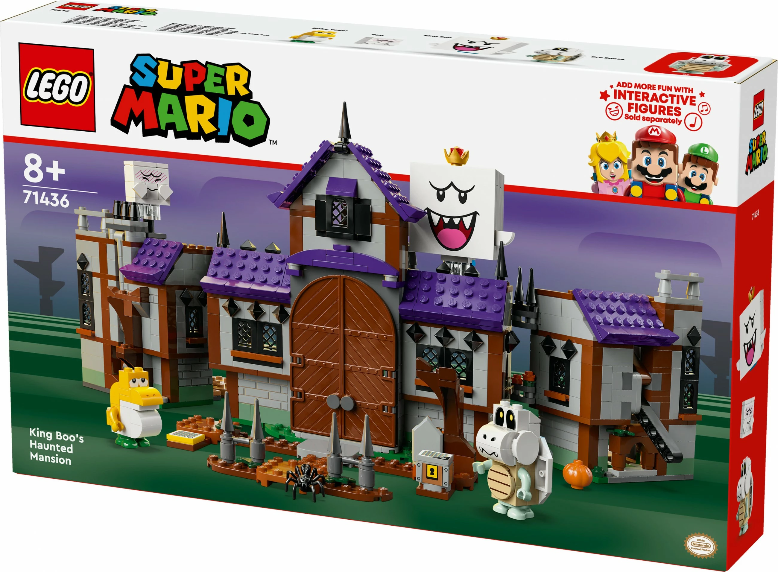 Set gradnje Super Mario King Boo's Haunted Mansion LEGO 71436, večbarven