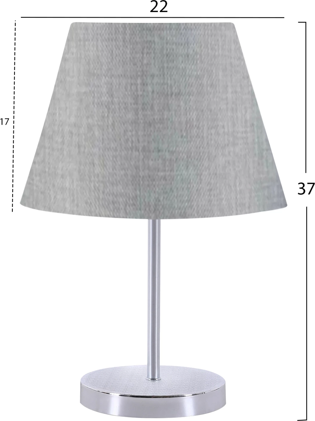 Namizna svetilka FH7599.02 siva - srebrna