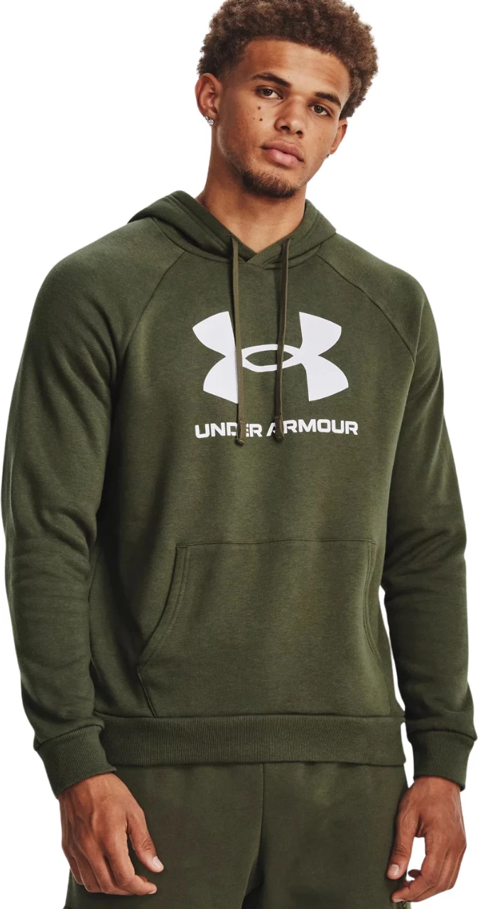 Pulover z kapuco za moške Under Armour, zelen