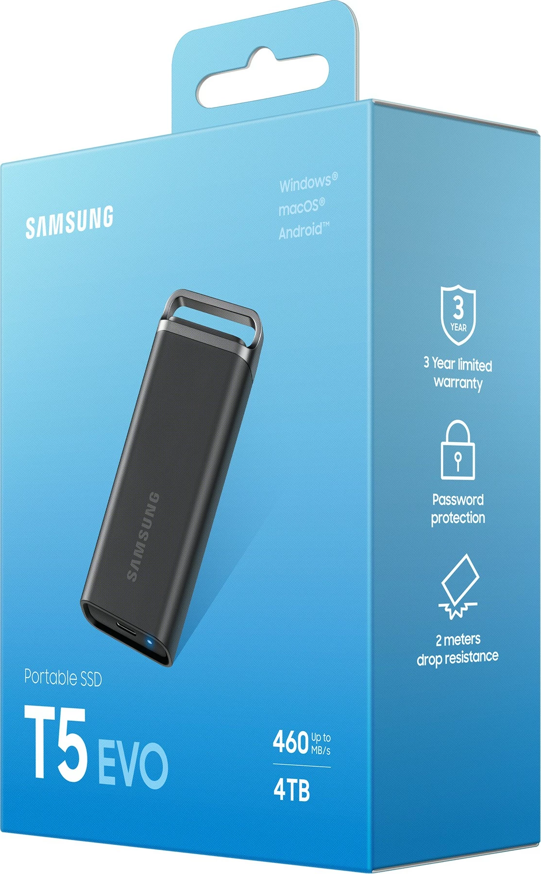 Zunanji SSD, 4 TB, USB 3.2 Gen 1, črn Samsung MU-PH4T0S Zunanji SSD, 4 TB, USB 3.2 Gen 1, črn Samsung MU-PH4T0S
