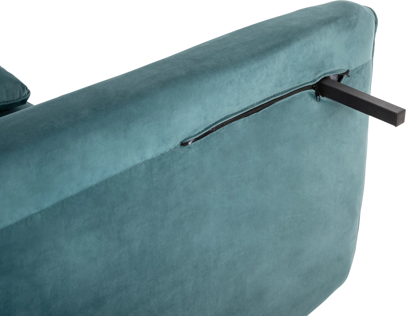 Raztegljiv kavč za 2 osebi ASMA FH3077.15 žamet v mint barvi 140x80x77H cm