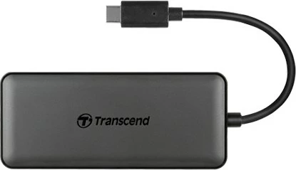 USB-hub 6-v-1, USB 3.1 Type-C, črn Transcend HUB5C