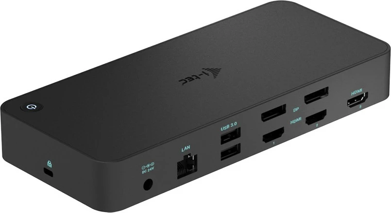 Docking postaja I-Tec USB 3.0/USB-C/Thunderbolt, 3× 4K, Power Delivery 100W, črna