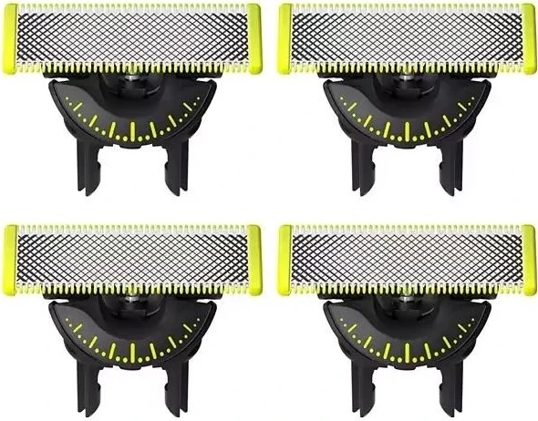 Rezervni rezili za prirezovalnik Philips OneBlade QP440/50, 4 kosi, zelen