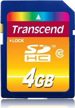 SDHC kartica 4GB Class 10, Transcend, črna SDHC kartica 4GB Class 10, Transcend, črna