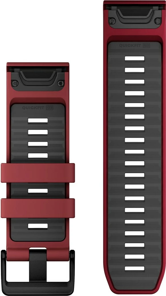 Silikonski pašček za pametno uro Garmin QuickFit 26 mm, rdeč