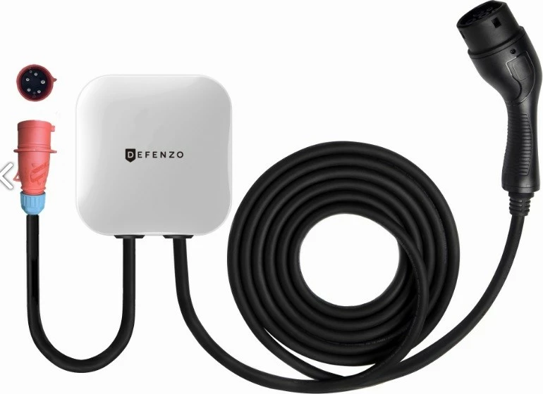 Stojalo za polnjenje Wallbox Home 11, 11 kW, kabel 5 m, Type 2, bel/črn - Defenzo