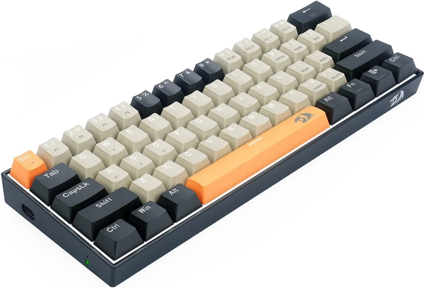 Kompaktna tipkovnica z žico Redragon K606 LAKSHMI, 61 tipk, rjava