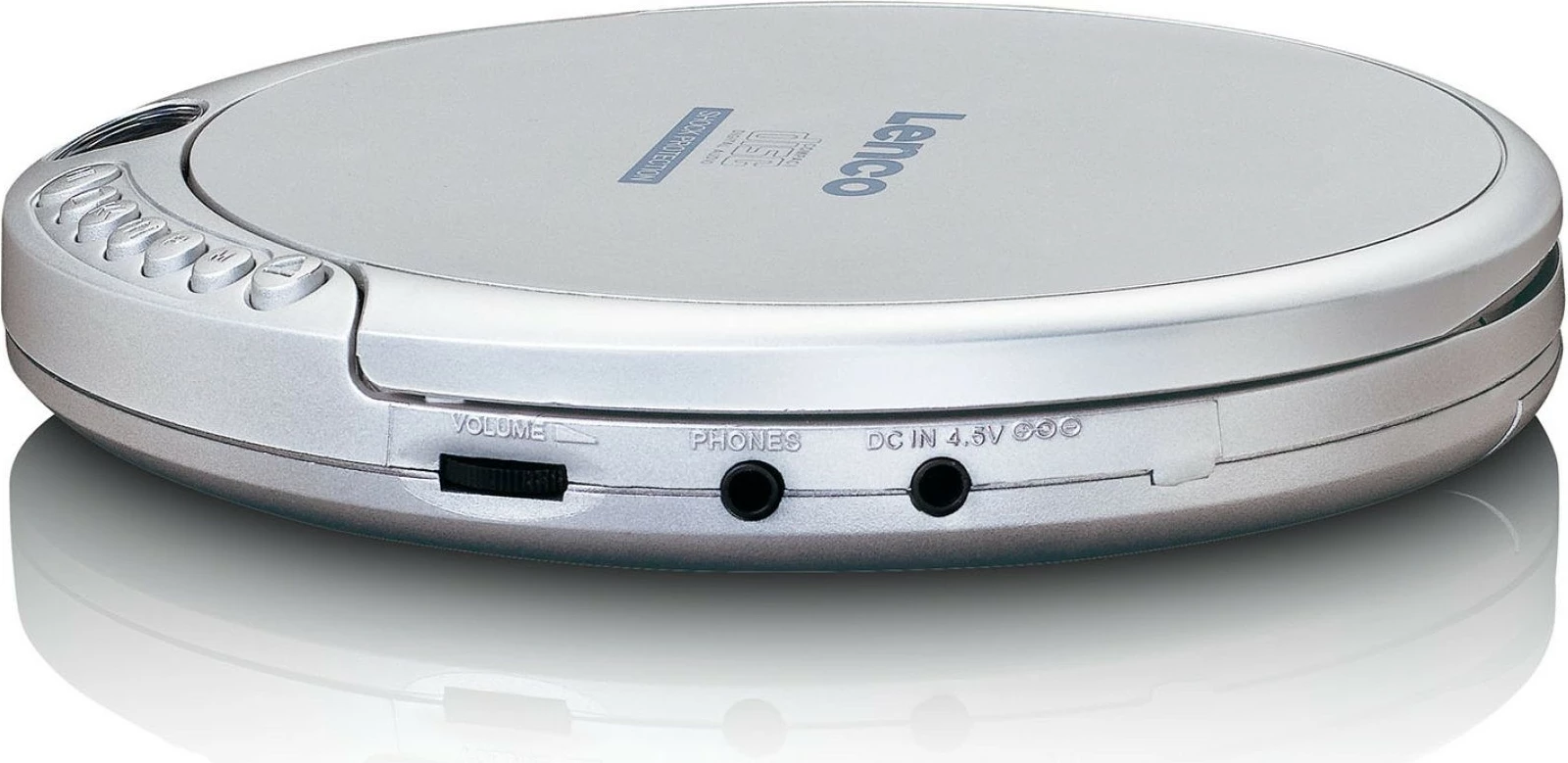 Prenosni CD-predvajalnik Lenco CD-201, MP3, LCD, slušalke, srebrn Prenosni CD-predvajalnik Lenco CD-201, MP3, LCD, slušalke, srebrn