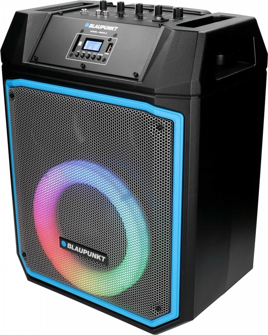 Zvočni sistem z Bluetooth, karaoke, LED, 600 W, črn, z mikrofonom Blaupunkt MB08.2