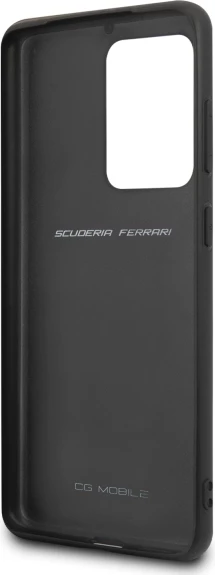 Prešit ovitek za telefon, Ferrari Heritage Quilted za Samsung Galaxy S20 Ultra, naravno usnje, črn