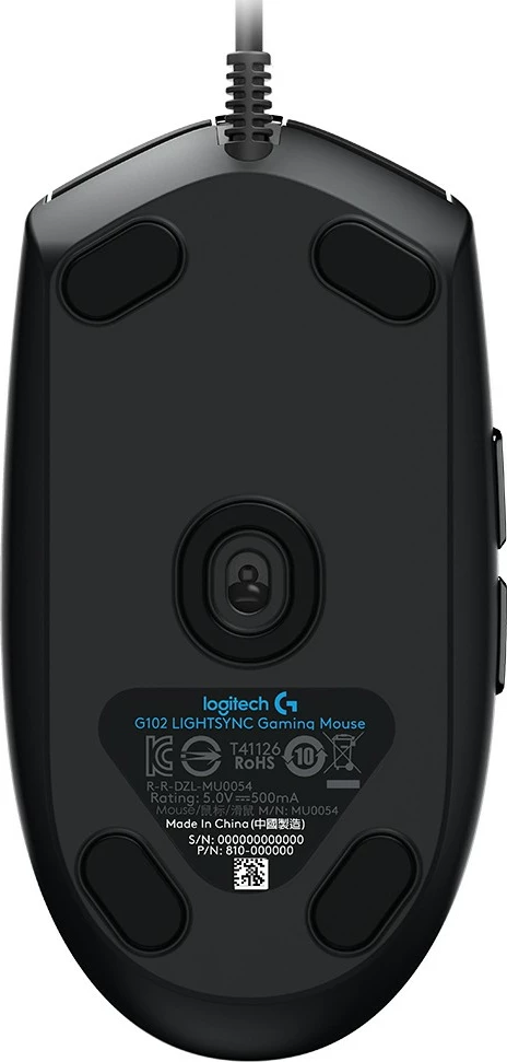 Maus Logitech G102 LIGHTSYNC, 8000 DPI, črn