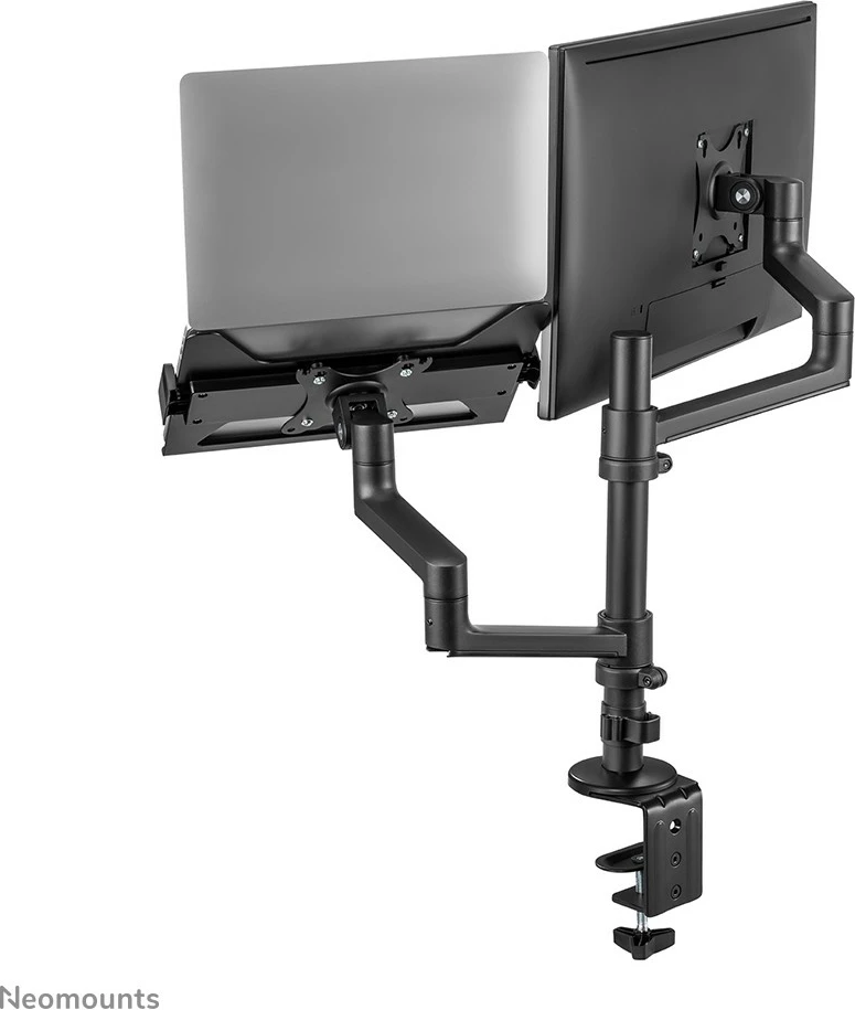 Nagibno ročno držalo za mizo za monitor in prenosnik, Neomounts DS20-425BL2, 27", črno Nagibno ročno držalo za mizo za monitor in prenosnik, Neomounts DS20-425BL2, 27", črno