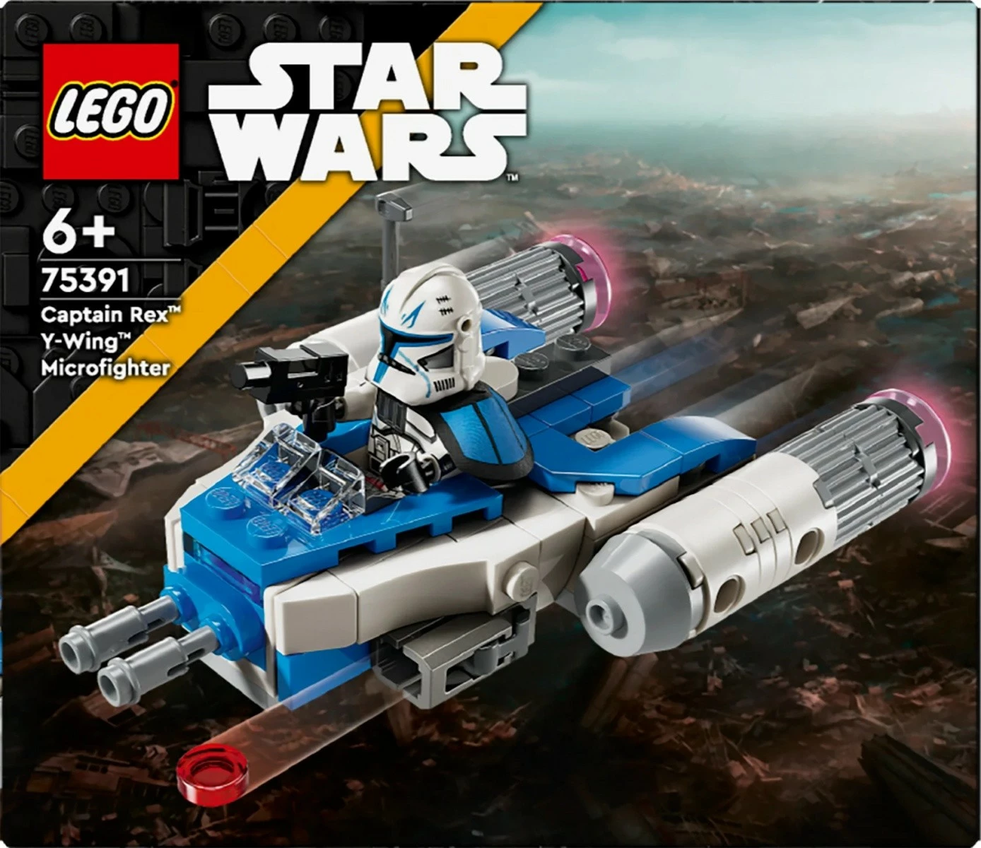 Mikrobojnik Y-Wing Captain Rex LEGO Star Wars 75391, 99 delov, plastika