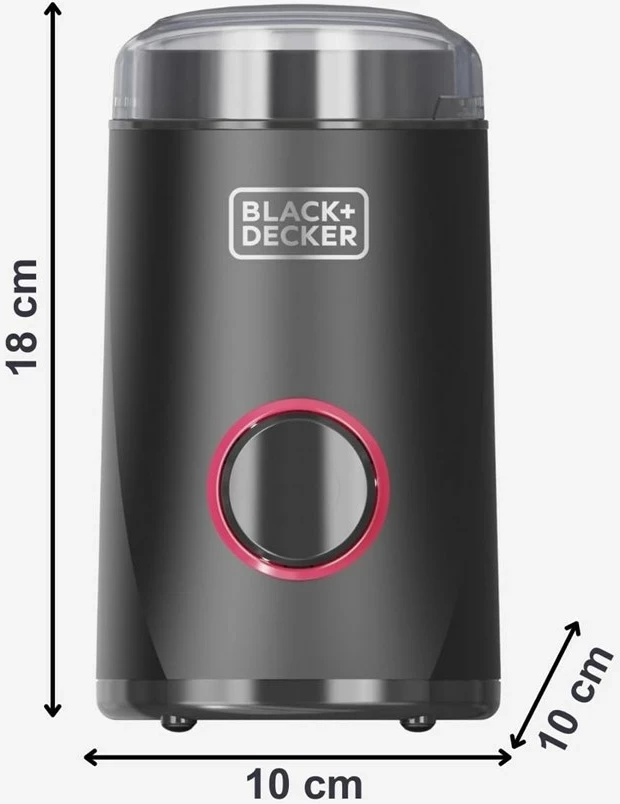 Mlinček za kavo BLACK+DECKER BXCG152E, črn