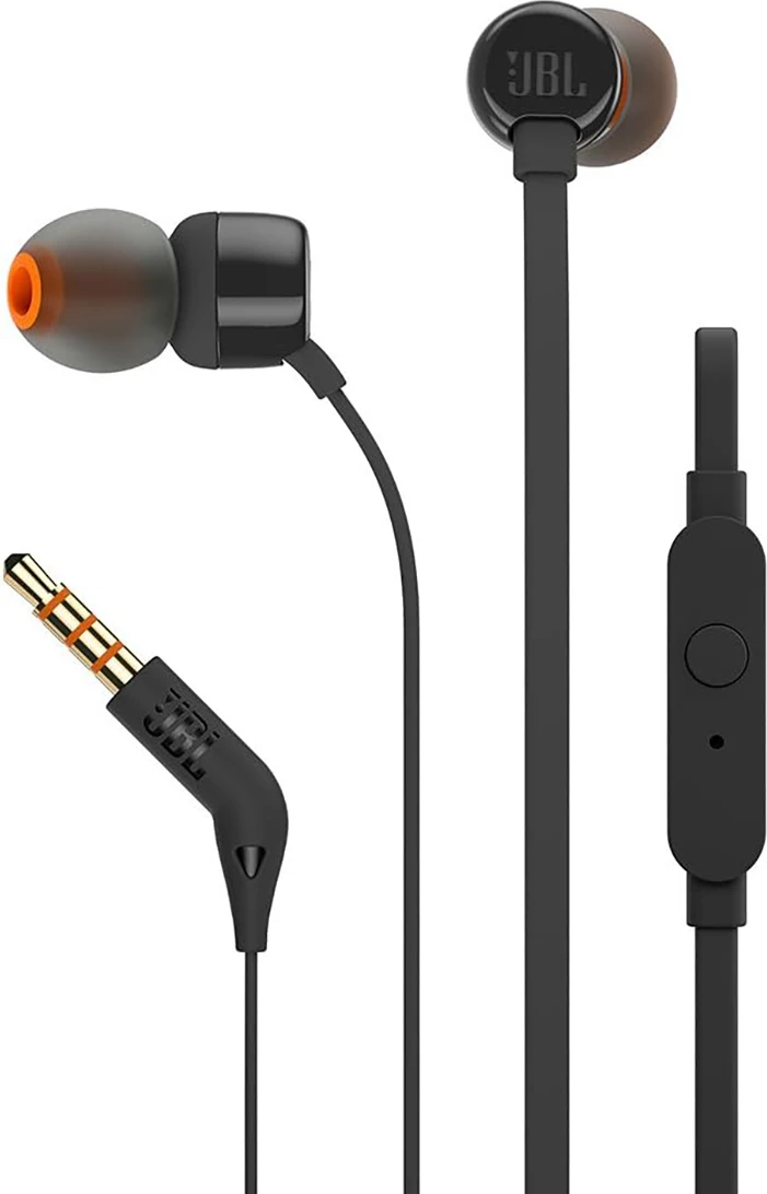 In-ear slušalke z mikrofonom, 3,5 mm mini jack, črne — JBL Tune 110
