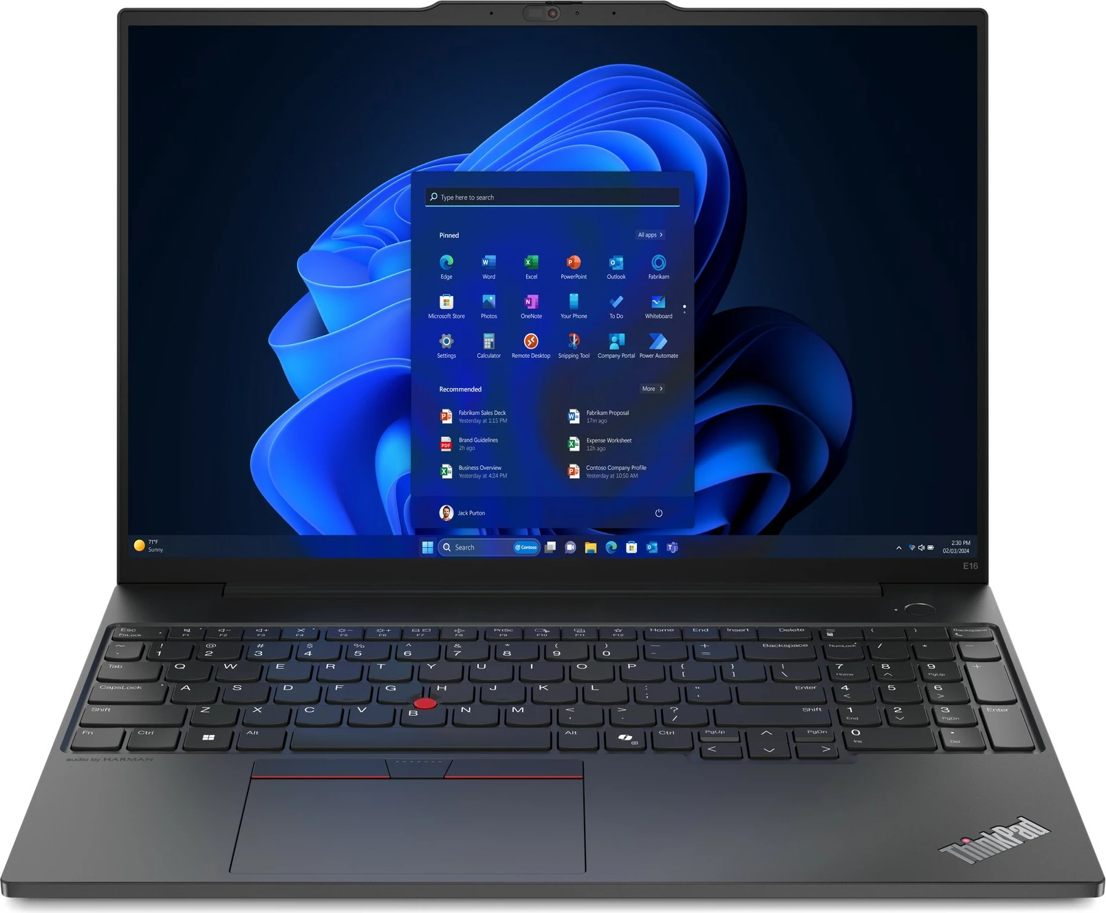 Prenosnik z visoko zmogljivostjo Lenovo ThinkPad E16, 16", AMD Ryzen 5, 16 GB RAM, 512 GB SSD, AMD Radeon Graphics, črn (DE tipkovnica)