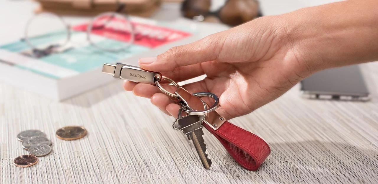 USB-pomnilnik SanDisk Ultra Dual Drive Luxe, 3.2 Gen 1, 128 GB